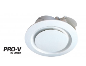 Airbus 200 Side Ducted Exhaust Fan Round Extra Low Profile White